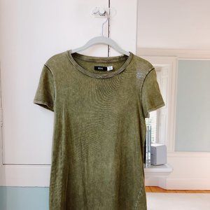 urban outfitters: olive t-shirt dress